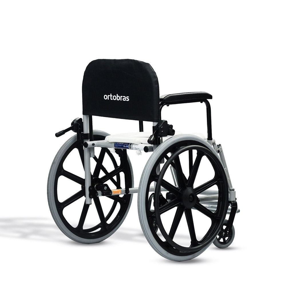 Cadeira de Banho com Rodas Grandes Hygienika 38cm - Ortobras