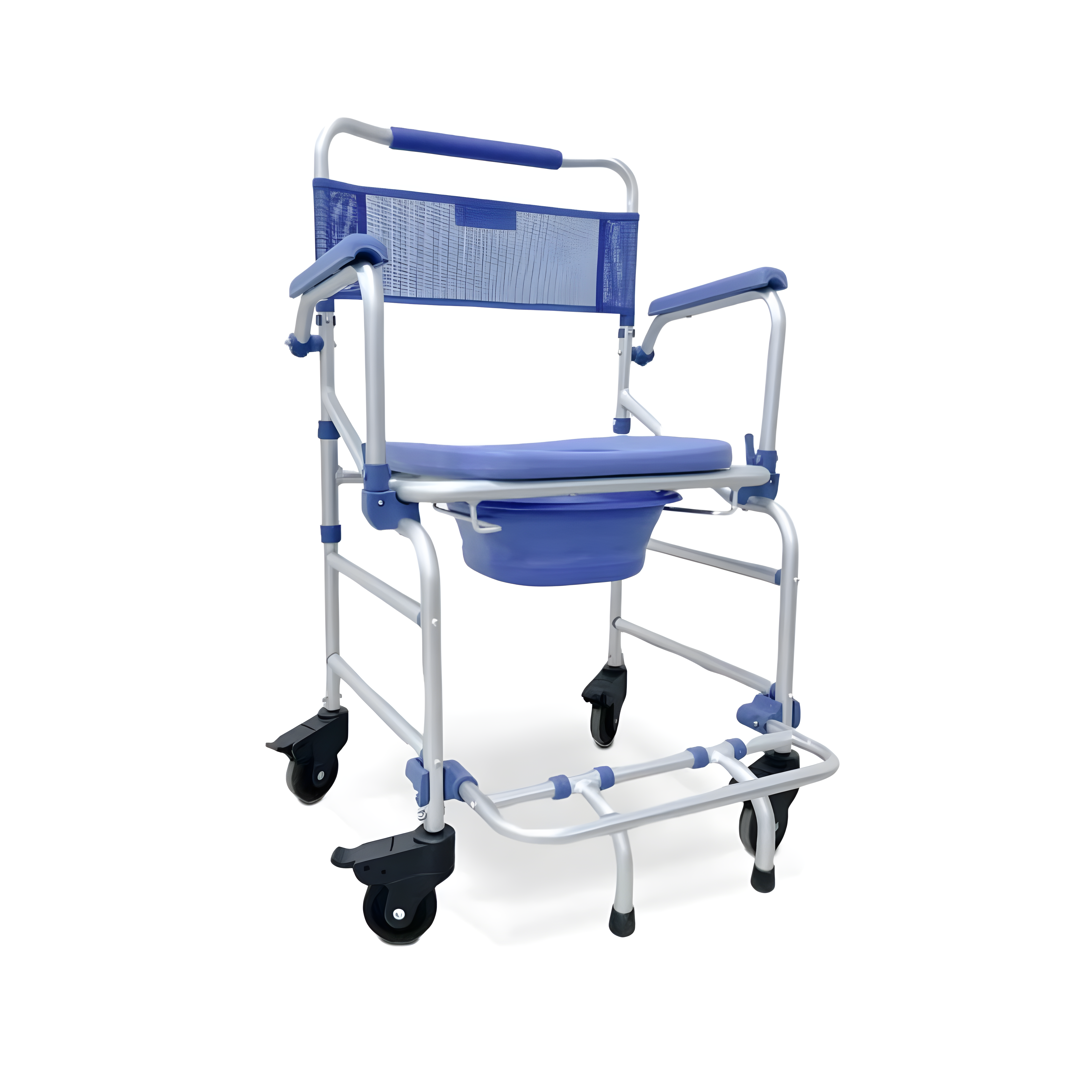 Cadeira de Banho D55 Alumínio 40cm - Dellamed - 4 em 1