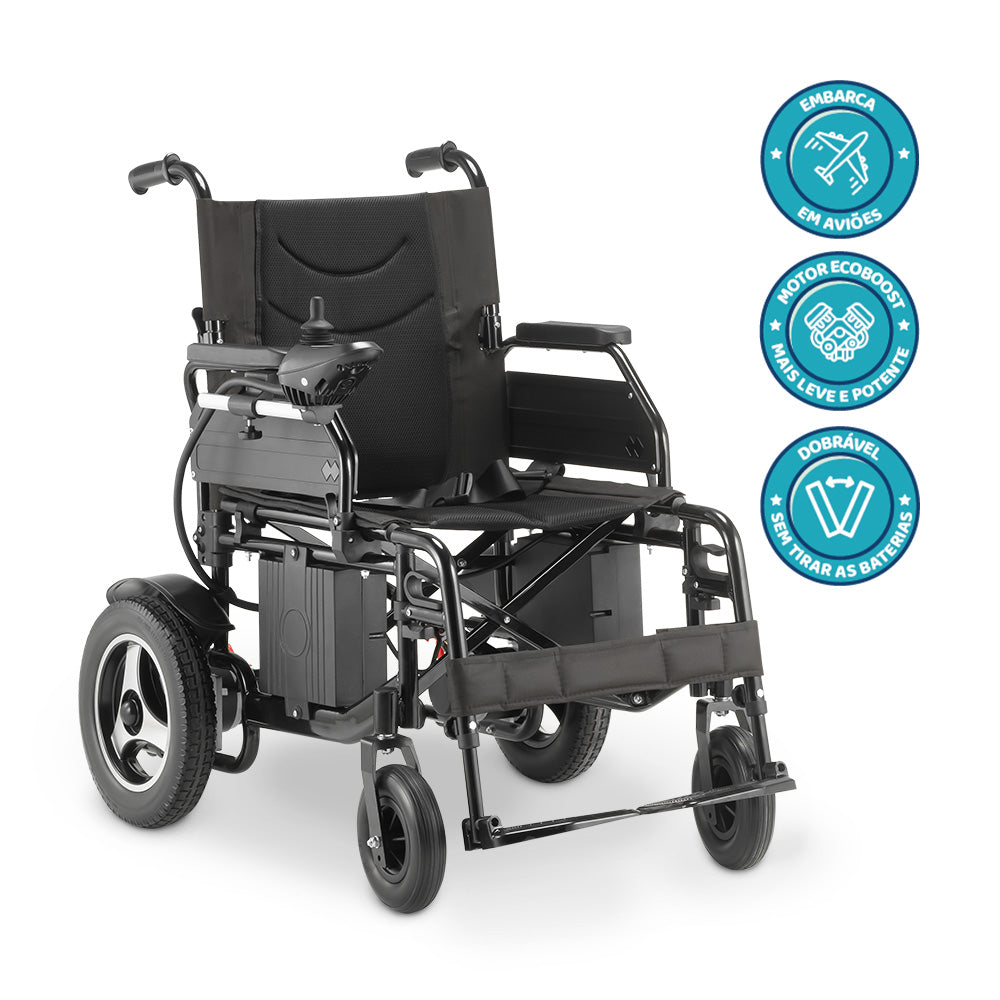 Cadeira De Rodas Motorizada Dobrável D800 Dellamed Até 120kg