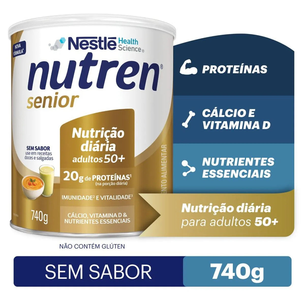 Nutren Senior 740g Nestle + E-book