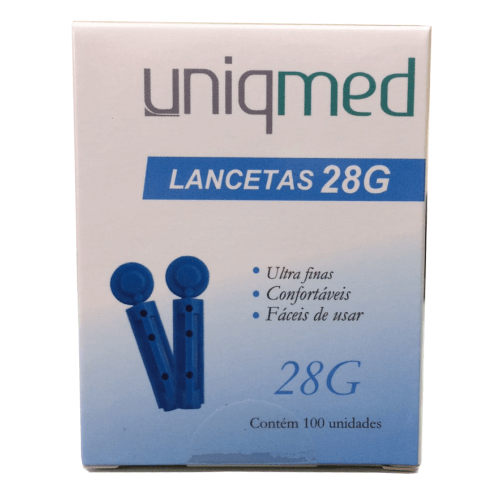 Lanceta 28G com 100un Uniqmed