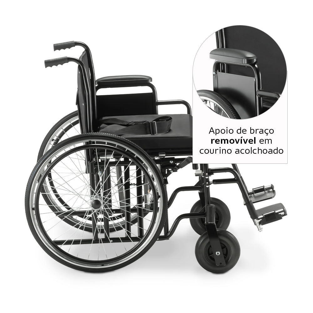 Cadeira de Rodas Obeso 180Kg D500 Dellamed