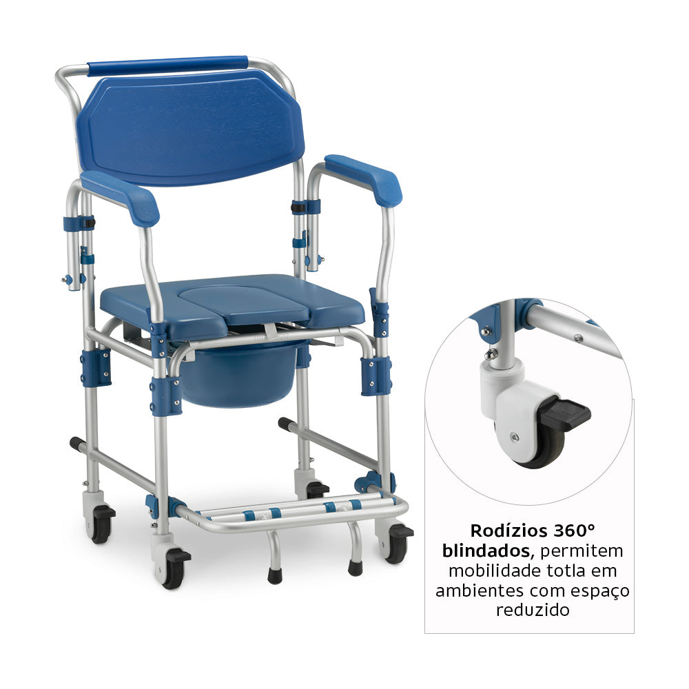Cadeira de Banho Dellamed Alumínio Desmontável D60