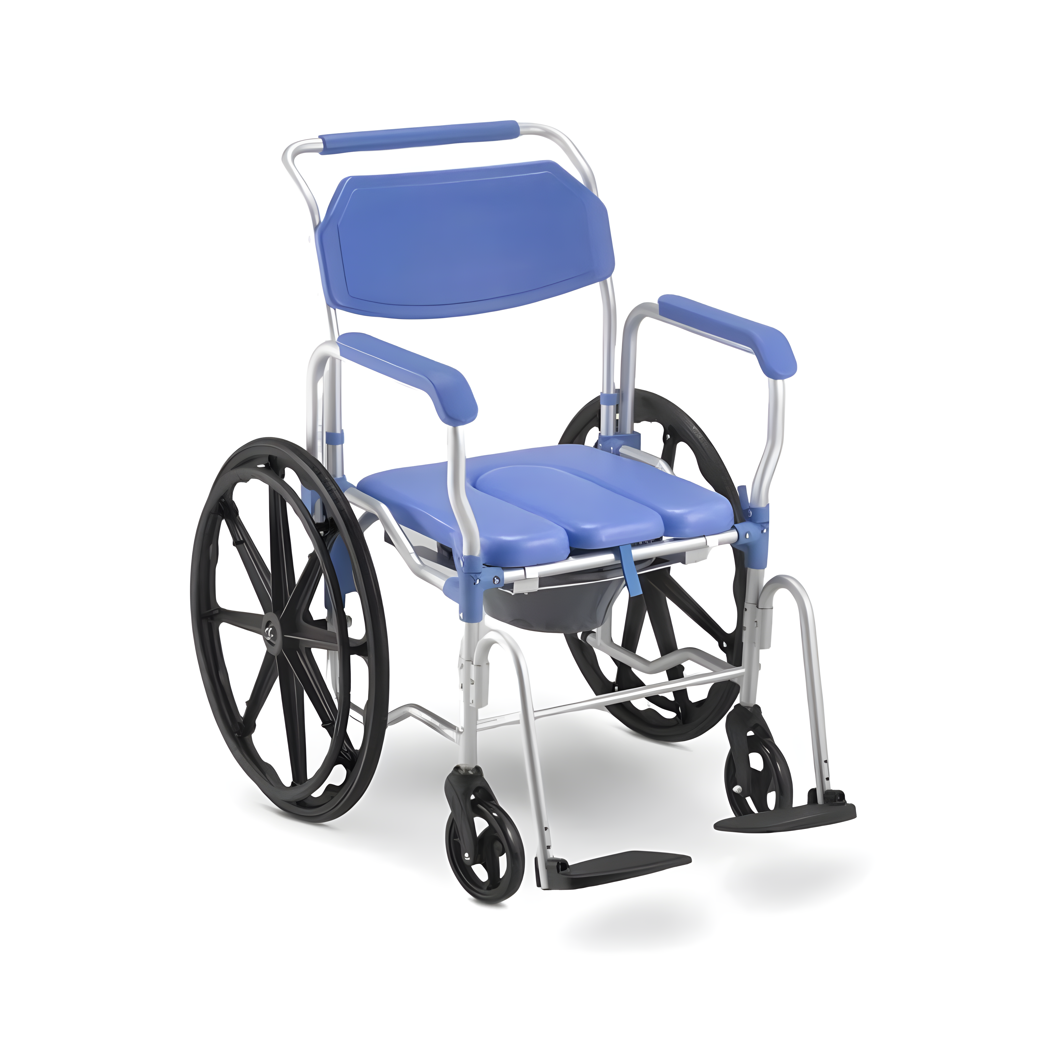 Cadeira de Banho D65 Desmontável em Alumínio até 150kg Assento 44cm - Dellamed