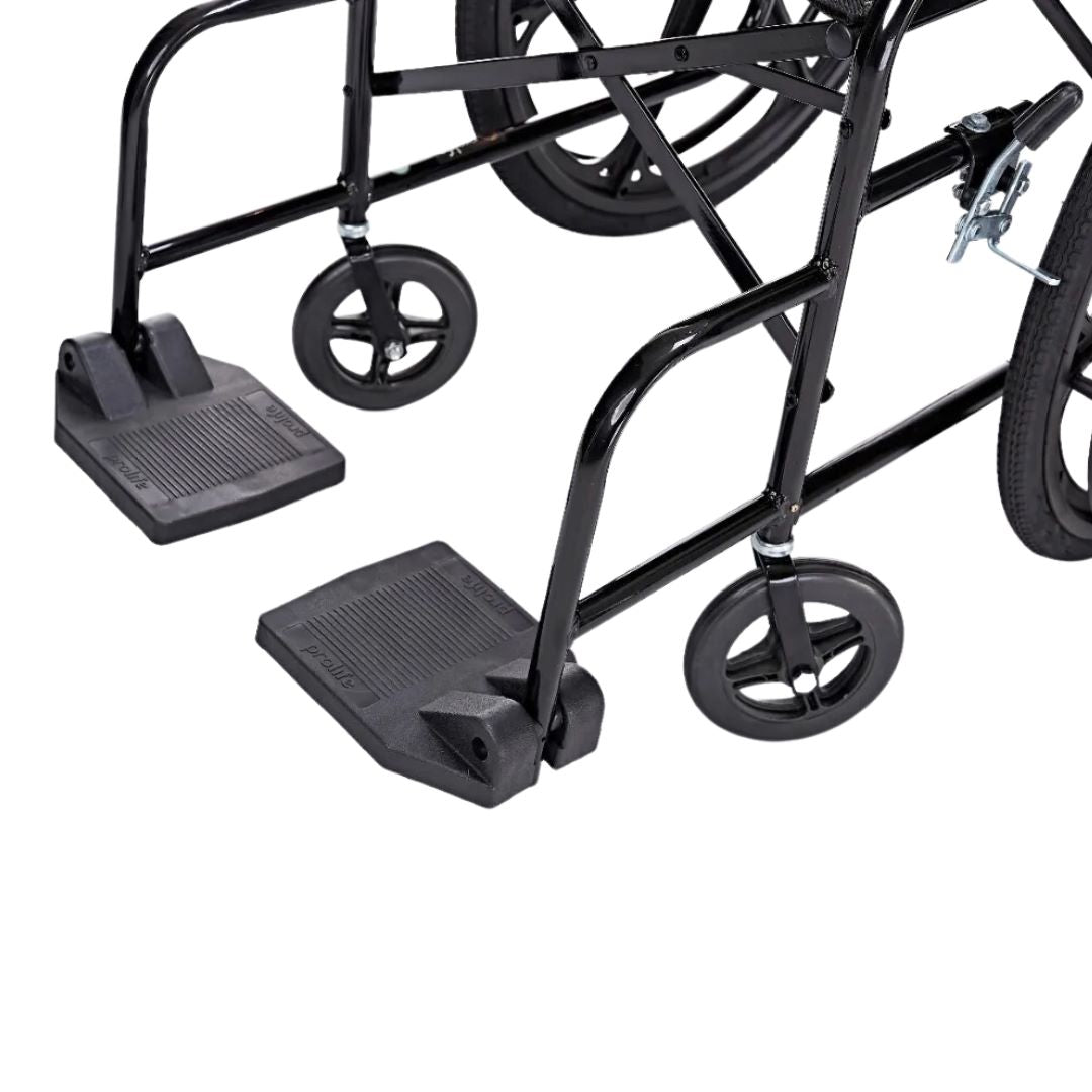 Cadeira de Rodas Nylon Pés Fixos Pneu Inflável PL002 Prolife