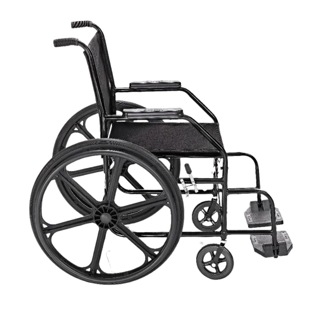 Cadeira de Rodas Nylon Pés Fixos Pneu Inflável PL002 Prolife