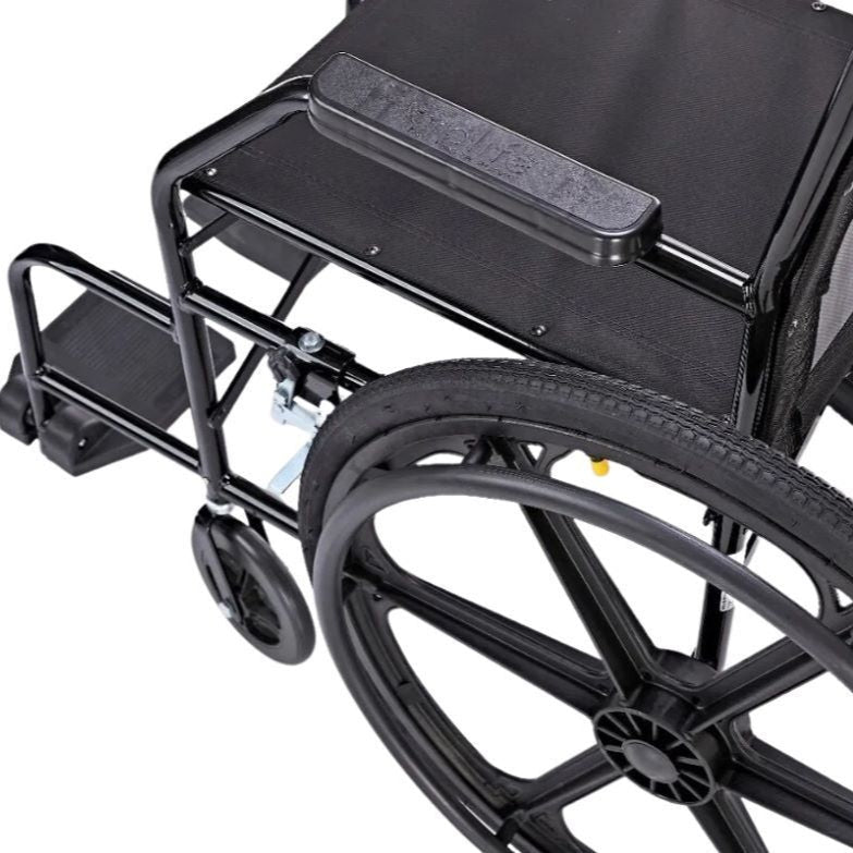Cadeira de Rodas Nylon Pés Fixos Pneu Inflável PL002 Prolife