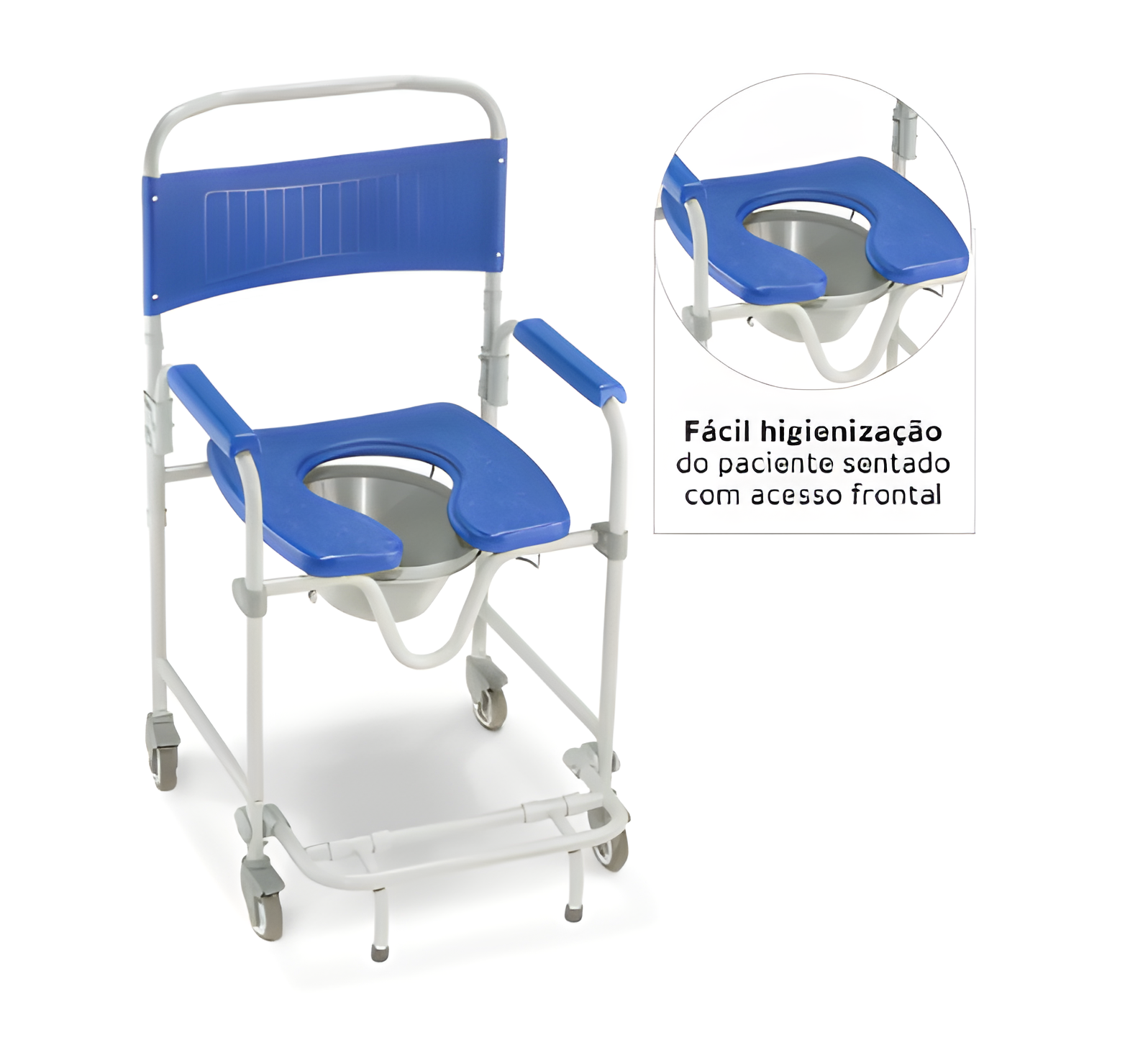 Cadeira de Banho Dobrável e Desmontável até 150 Kg D45 Dellamed