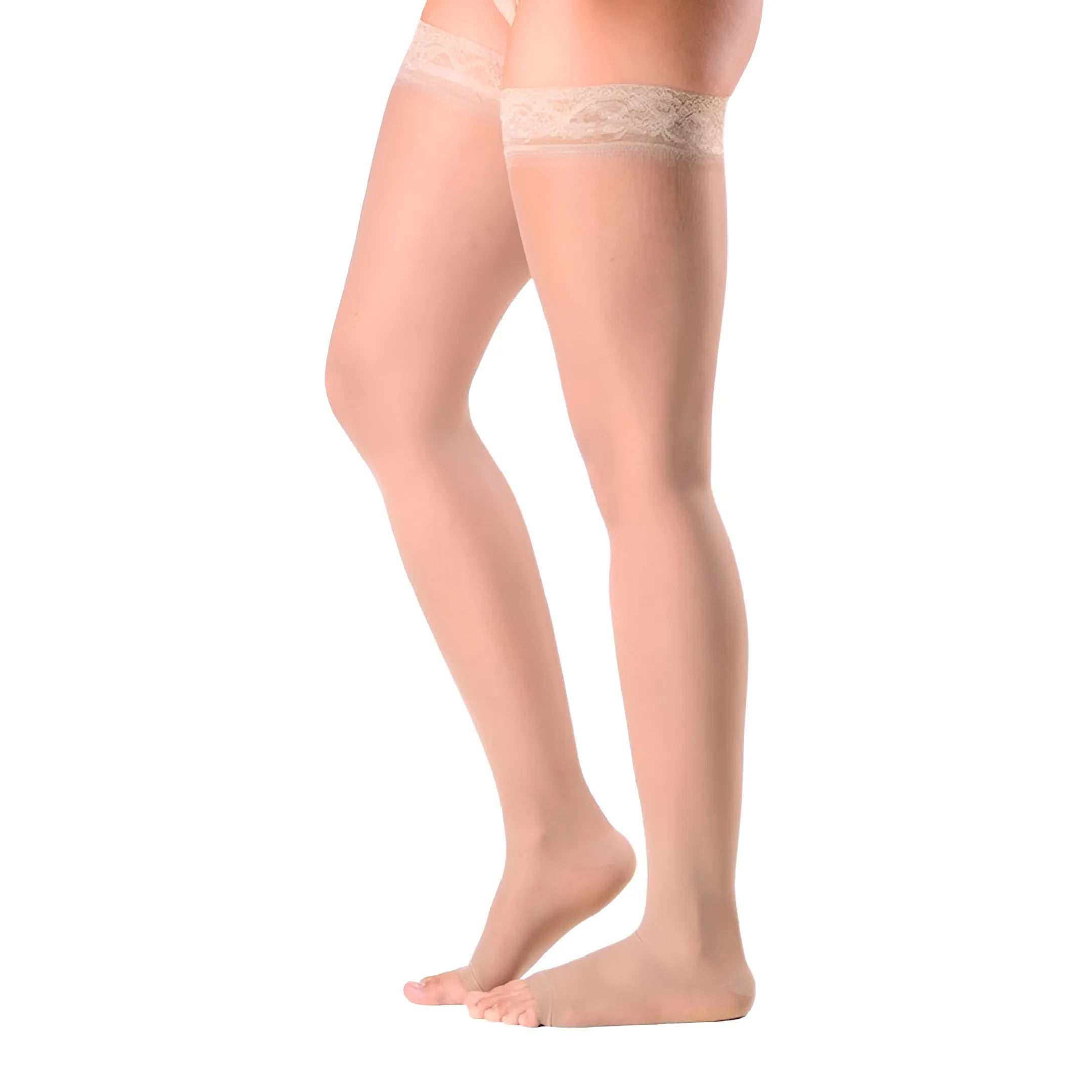 Meia de Compressão 7/8 Natural Sigvaris Audace 15-20 mmHg + E-book