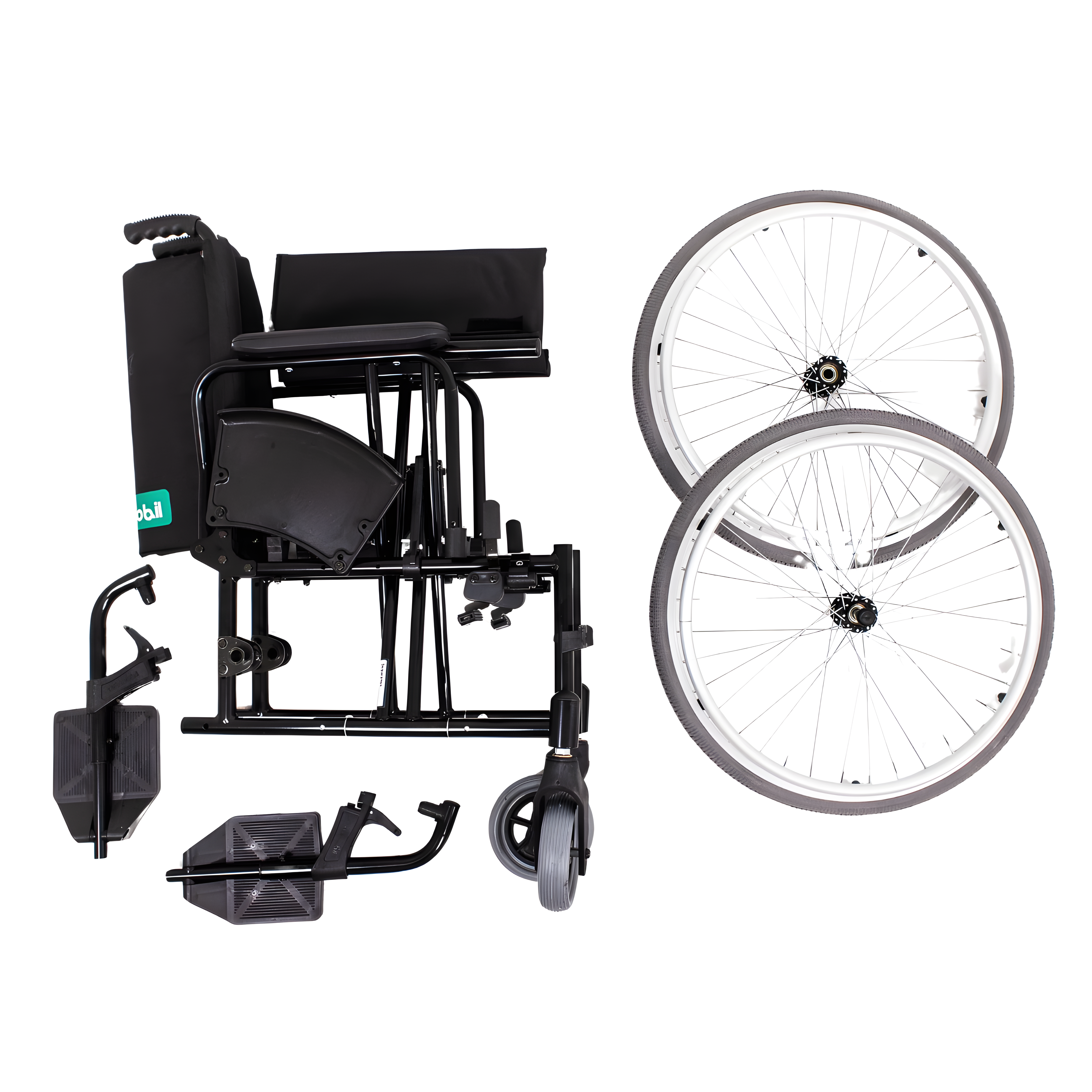 Cadeira de Rodas Alumínio MA3 SLIM Dobrável em X - Ortomobil