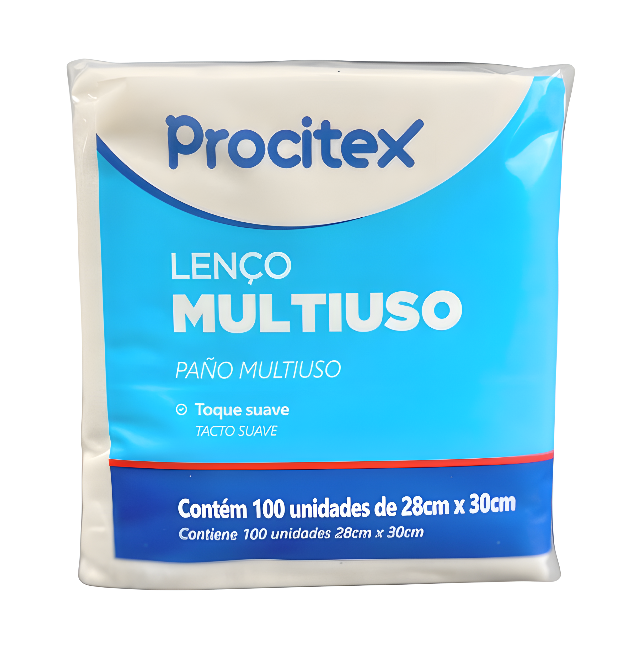 Lenço para Banho Multiuso 28x30cm 300un Procitex  + E-book