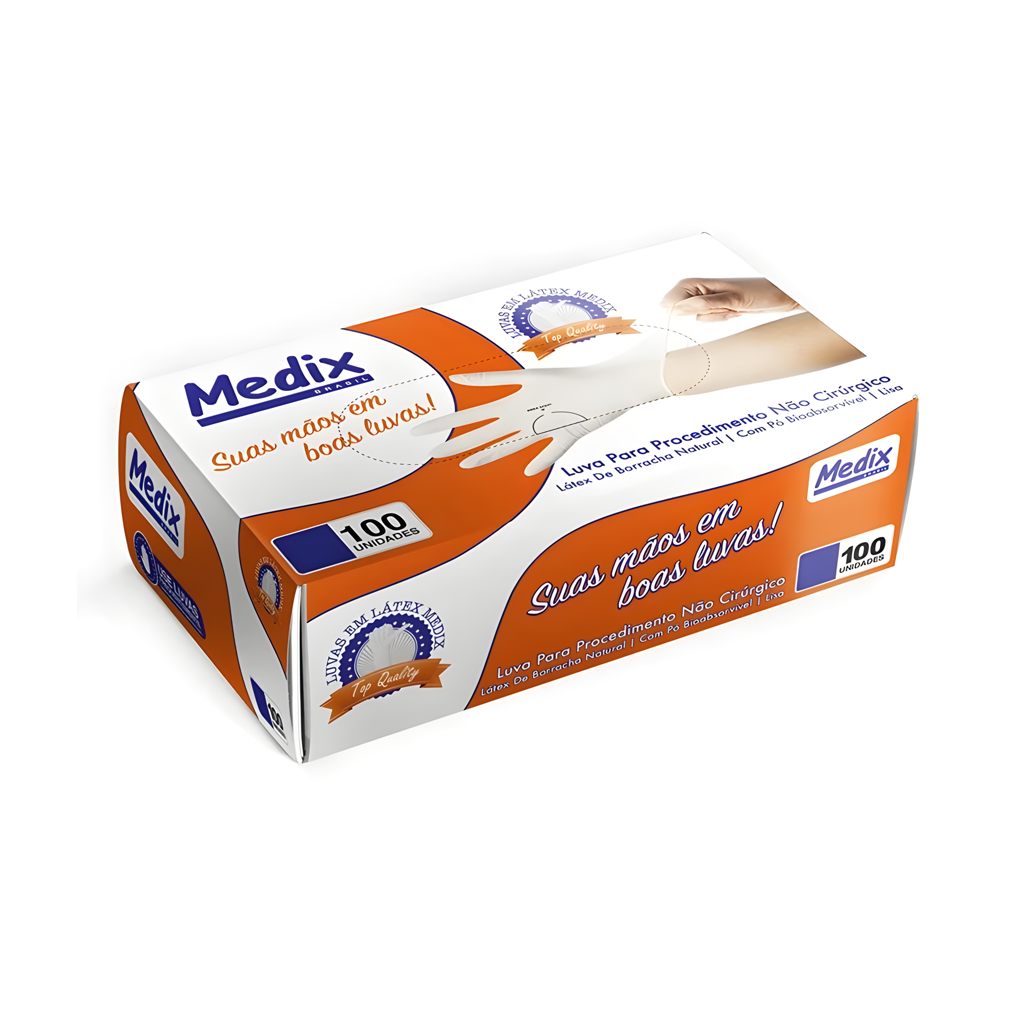 Luva Latex Procedimento com Pó c/100 Medix