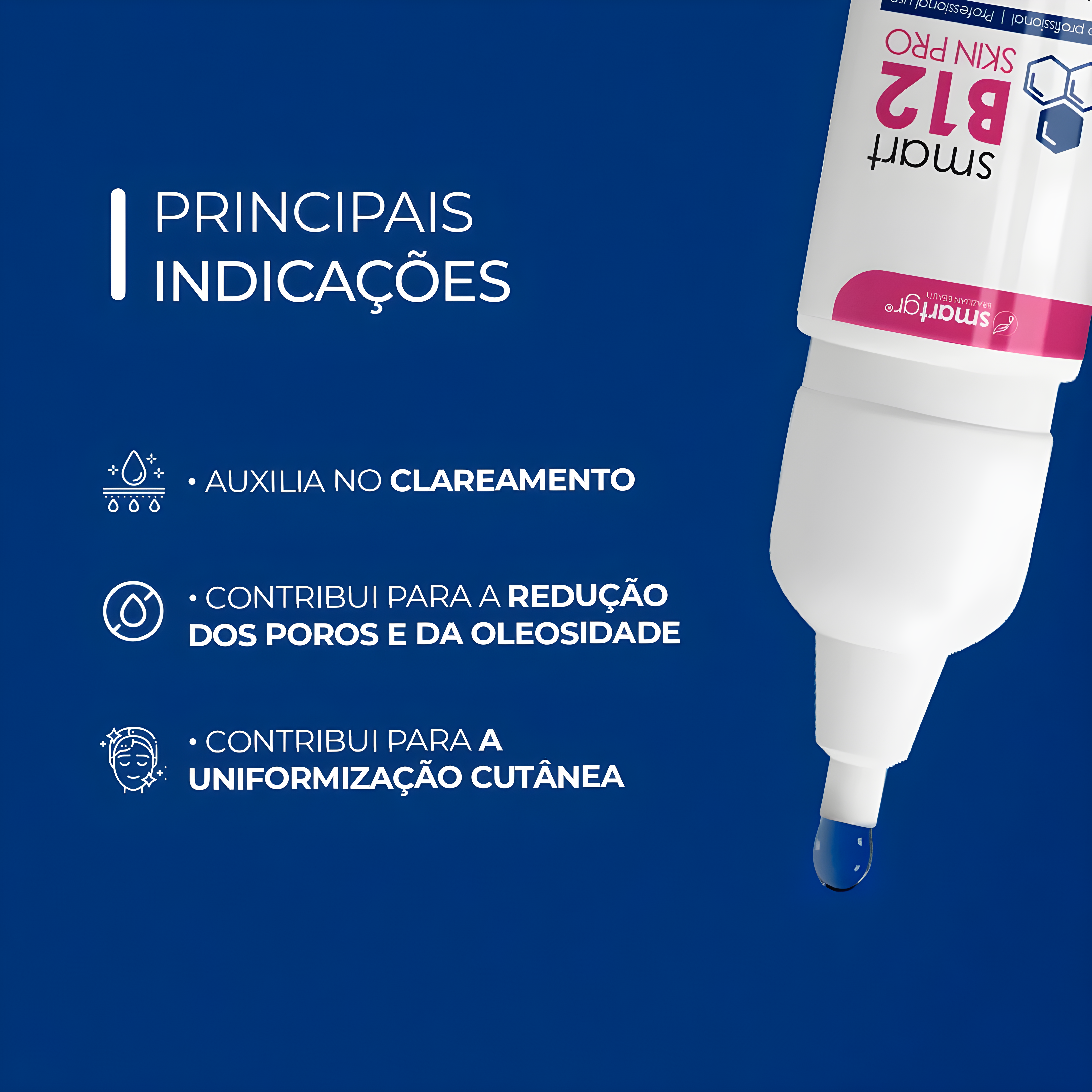 Smart B12 - Clareamento e Oleosidade Skin Pro 5 unidades 3ml - Smart GR