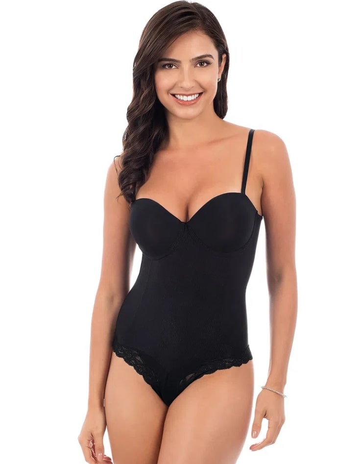 Body Silk C/ Bojo Cor Preto Plié
