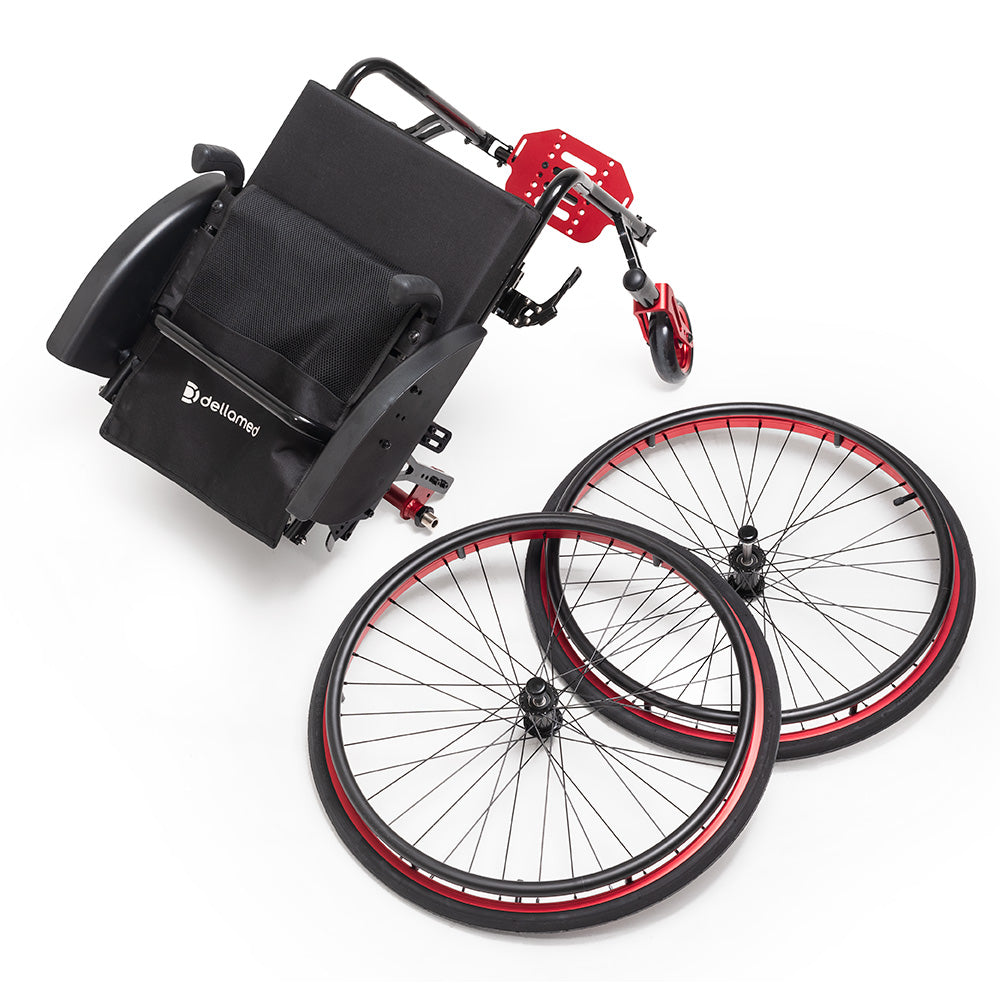 Cadeira de Rodas Monobloco em Alumínio Maxmoving 38cm - Dellamed
