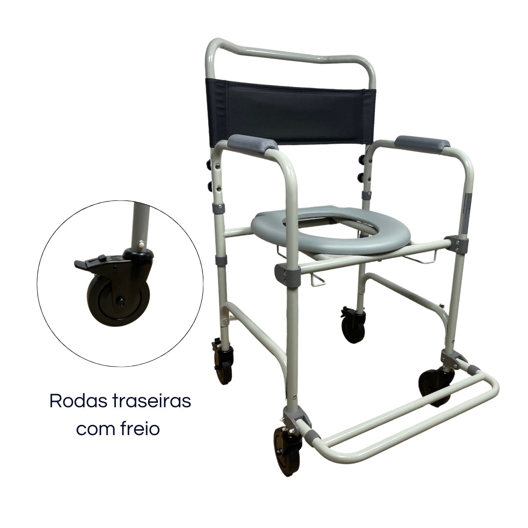 Cadeira de Banho e Higienização Desmontável até 100kg Mobil