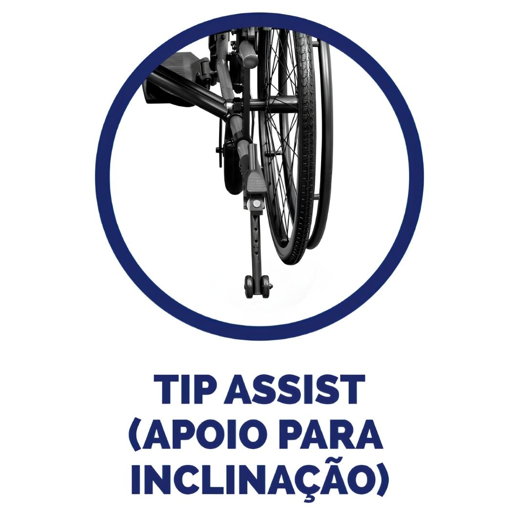 Cadeira de Rodas Aluminio Premium Max 150Kg - Hidrolight