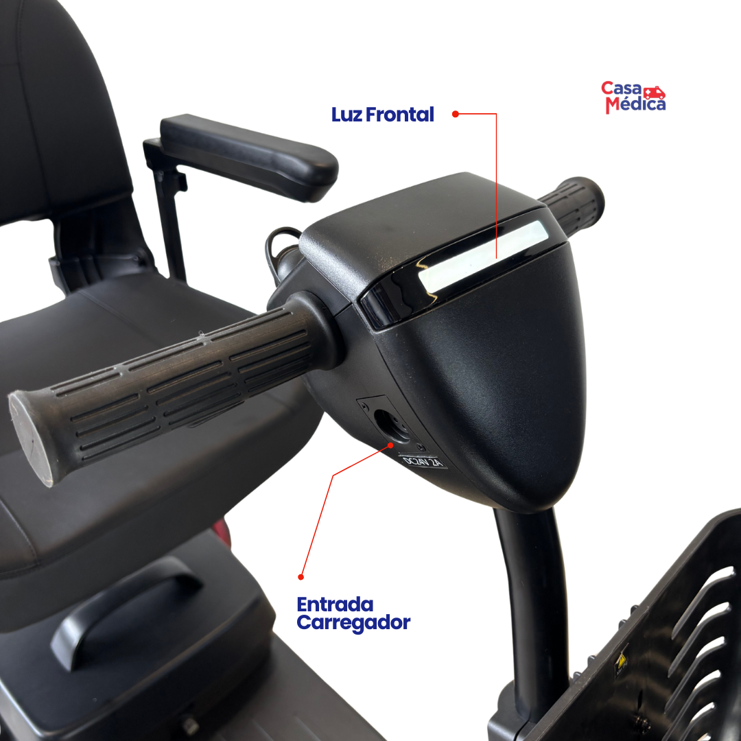 Cadeira de Rodas Motorizada Scooter Elétrica Dobrável até 136kg - Loh Medical