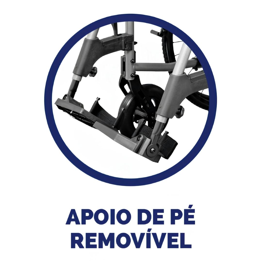 Cadeira de Rodas Aluminio Premium Max 150Kg - Hidrolight