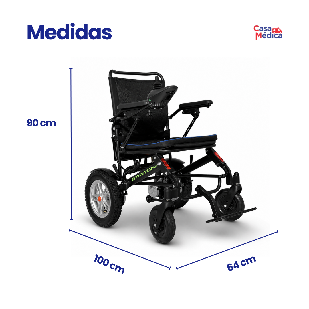 Cadeira de Rodas Motorizada Dobrável One - Rodas 12 Polegadas e Controle Remoto