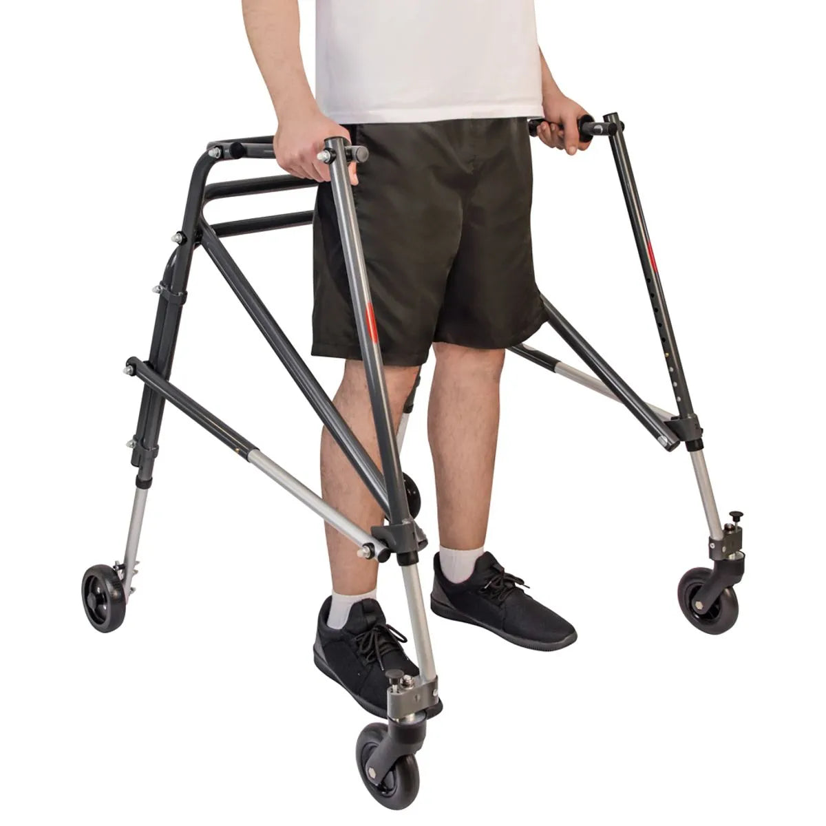 Andador Posterior de Alumínio com 4 Rodas G Mercur