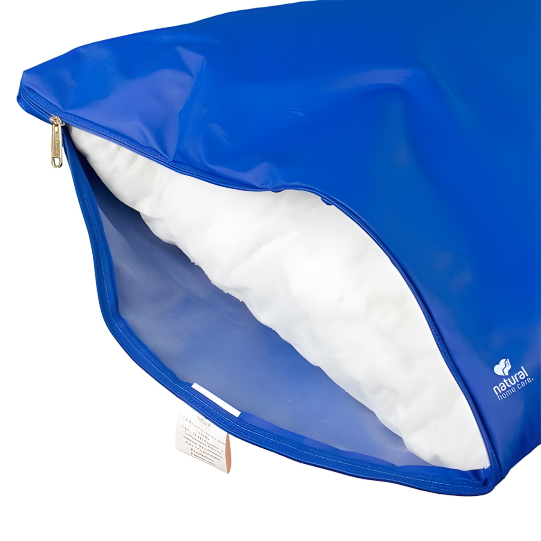 Travesseiro Hospitalar Impermeável 63x43cm - Natural Home Care – Antialérgico, Antibacteriano e Lavável