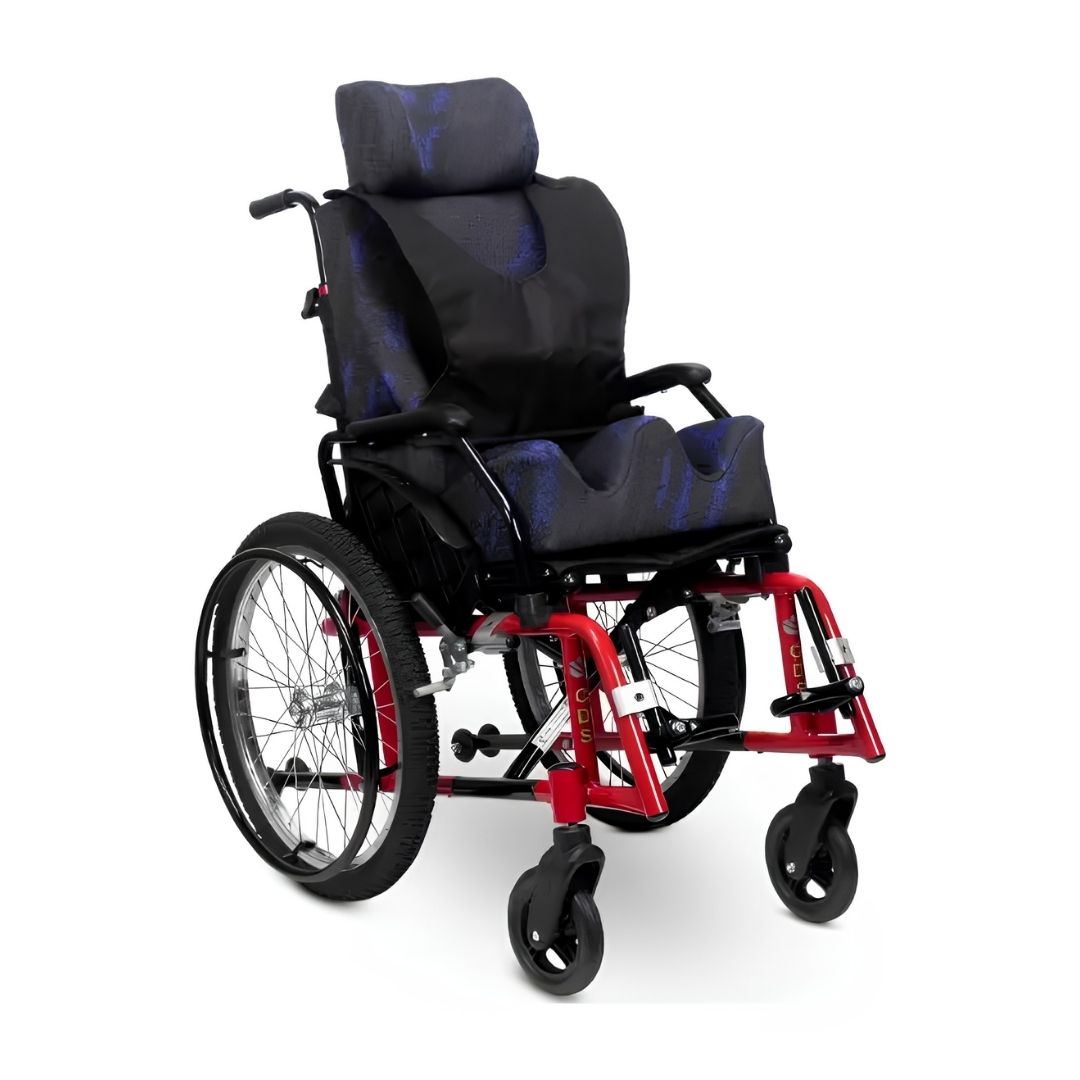 Cadeira de Rodas Ventura Vermelha 35cm (60kg) - CDS
