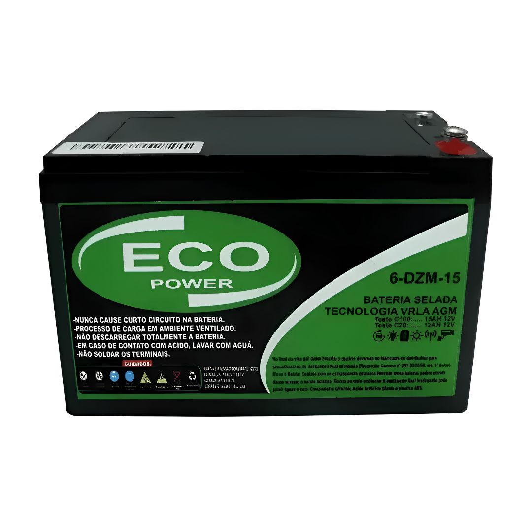 Bateria VRLA AGM 12V 15Ah - LB e Scott S - EcoPower