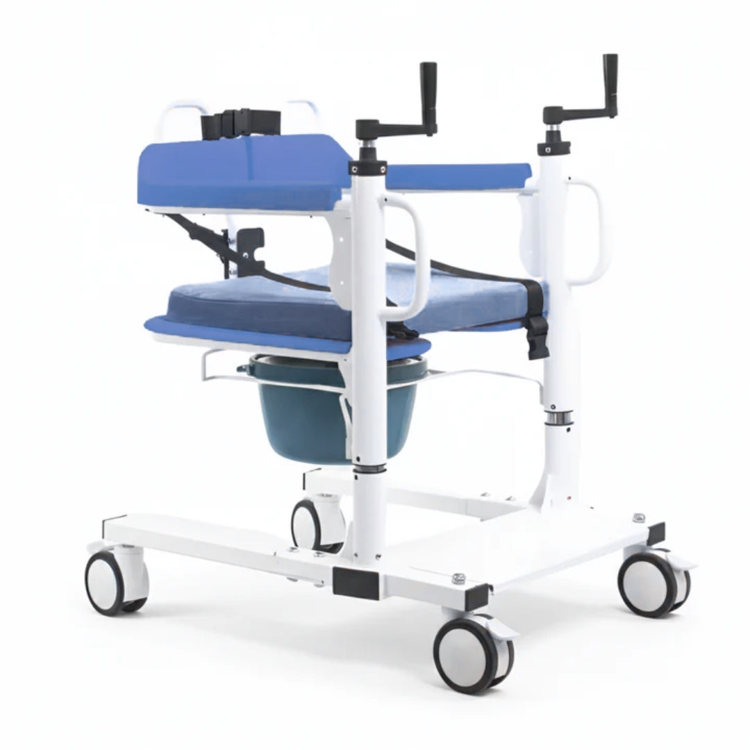 Cadeira de Transferência Multifuncional até 120kg MED3040 Azul - Live Well