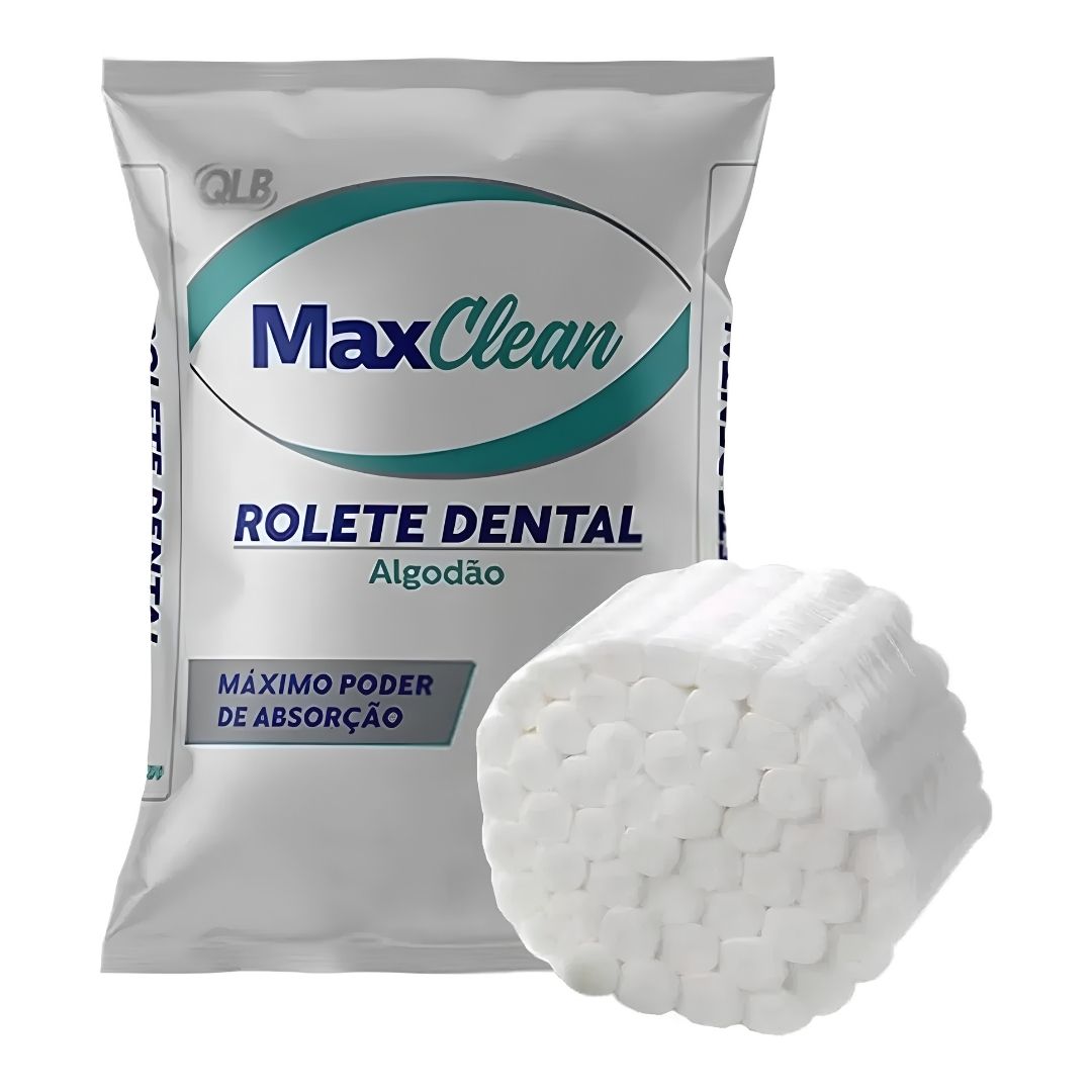 Rolete de Algodão Dental com 100 unidades - Max Clean