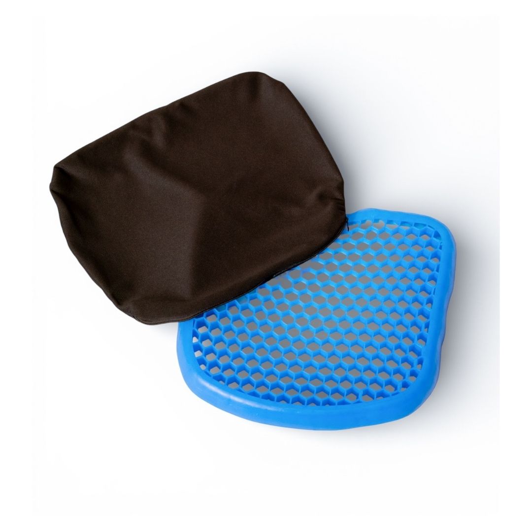 Assento de Gel Almofada Silicone Anti Escaras Ortopédico Egg Sit Cor Azul - Supermedy