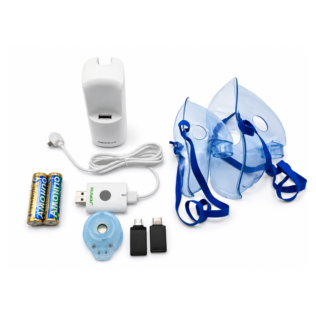 Inalador Nebulizador Portátil Mesh VP-M10 Bioland + E-book