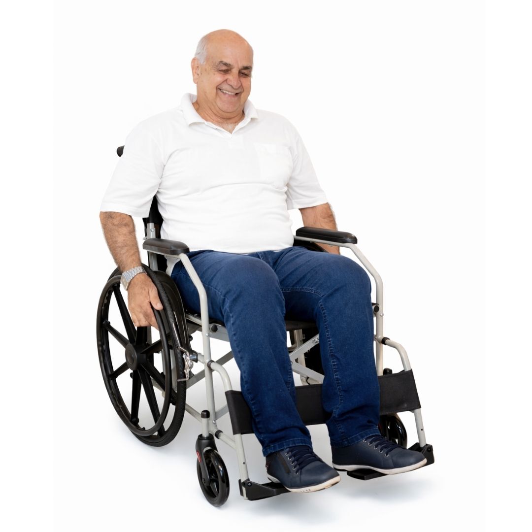 Cadeira de Rodas Dobrável D100 POP Até 110kg 45cm - Dellamed