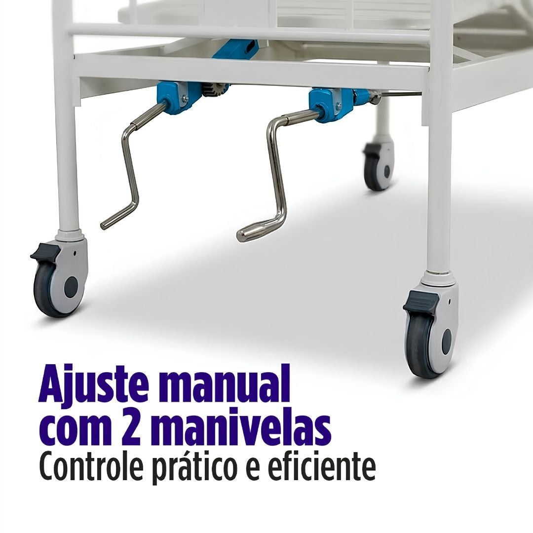Cama Hospitalar 2 Movimentos até 150kg 2M Supermedy