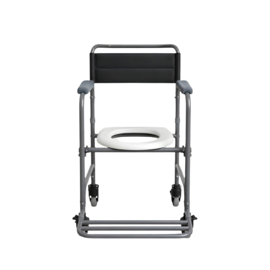 Cadeira de Banho Simples SC103 Aço Desmontável com Rodízios 100kg - Hidrolight