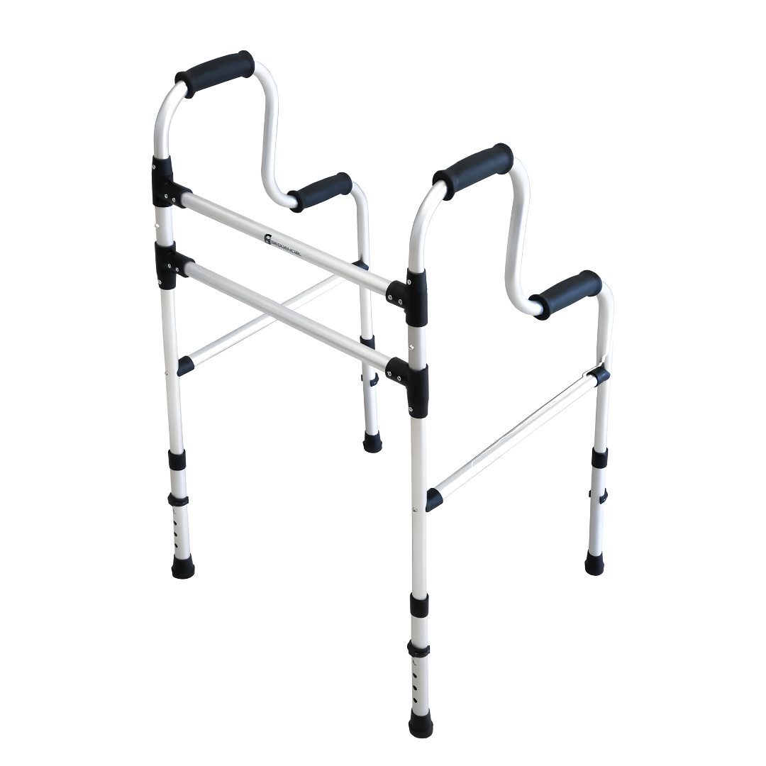 Andador Fixo 2 Barras Duplo Punho Cap. 130Kg Sequencial