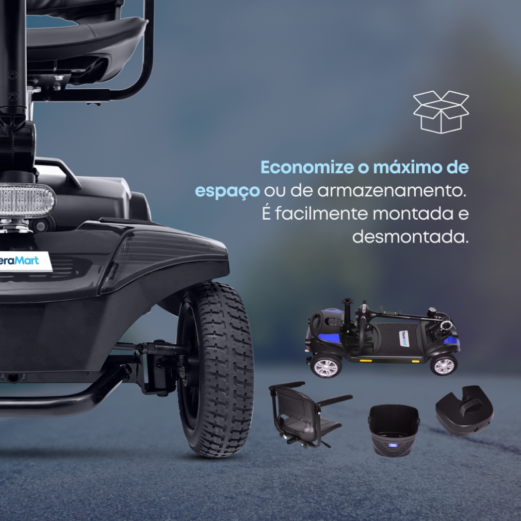 Scooter Motorizada TheraRover Plus até 136kg - Theramart