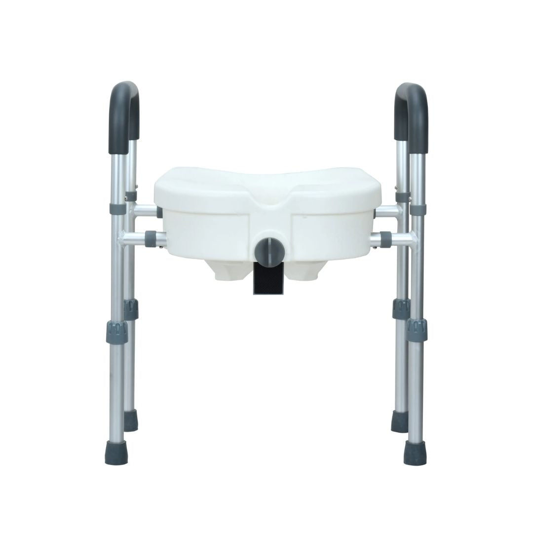 Assento Sanitário Elevado com Barra de Apoio Lateral Pro18 - Health Clean