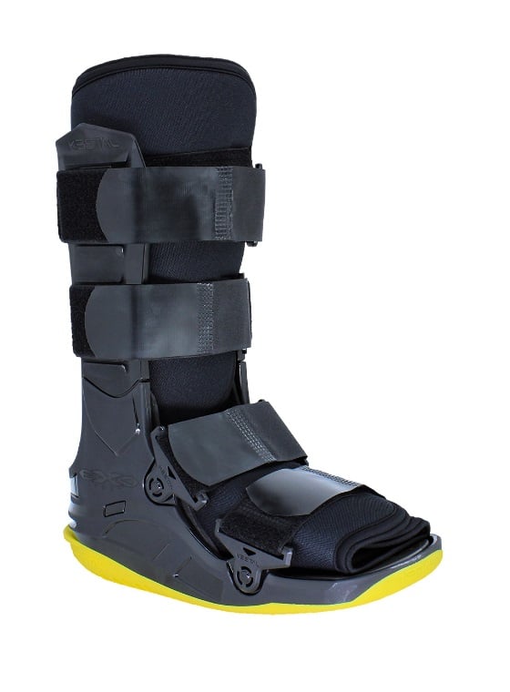 Bota Imobilizadora curta Preto/Amarelo Exofoot Kestal