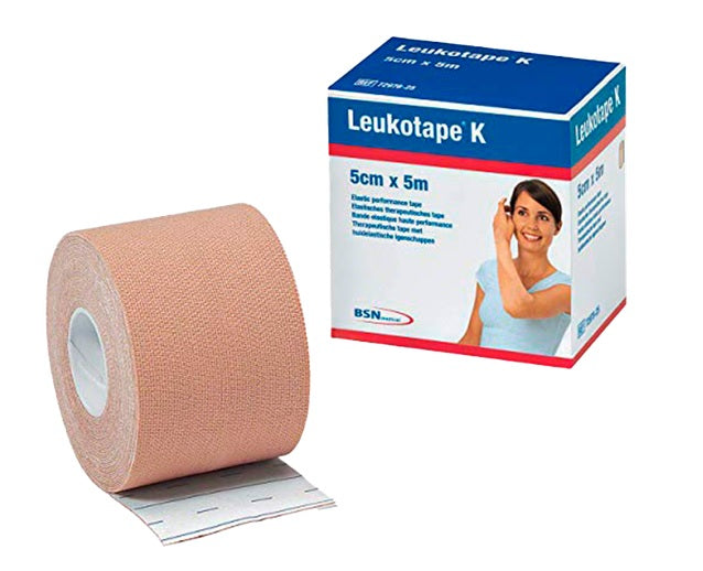 Bandagem Elástica Leukotape K 5cm x 5m Bege BSN