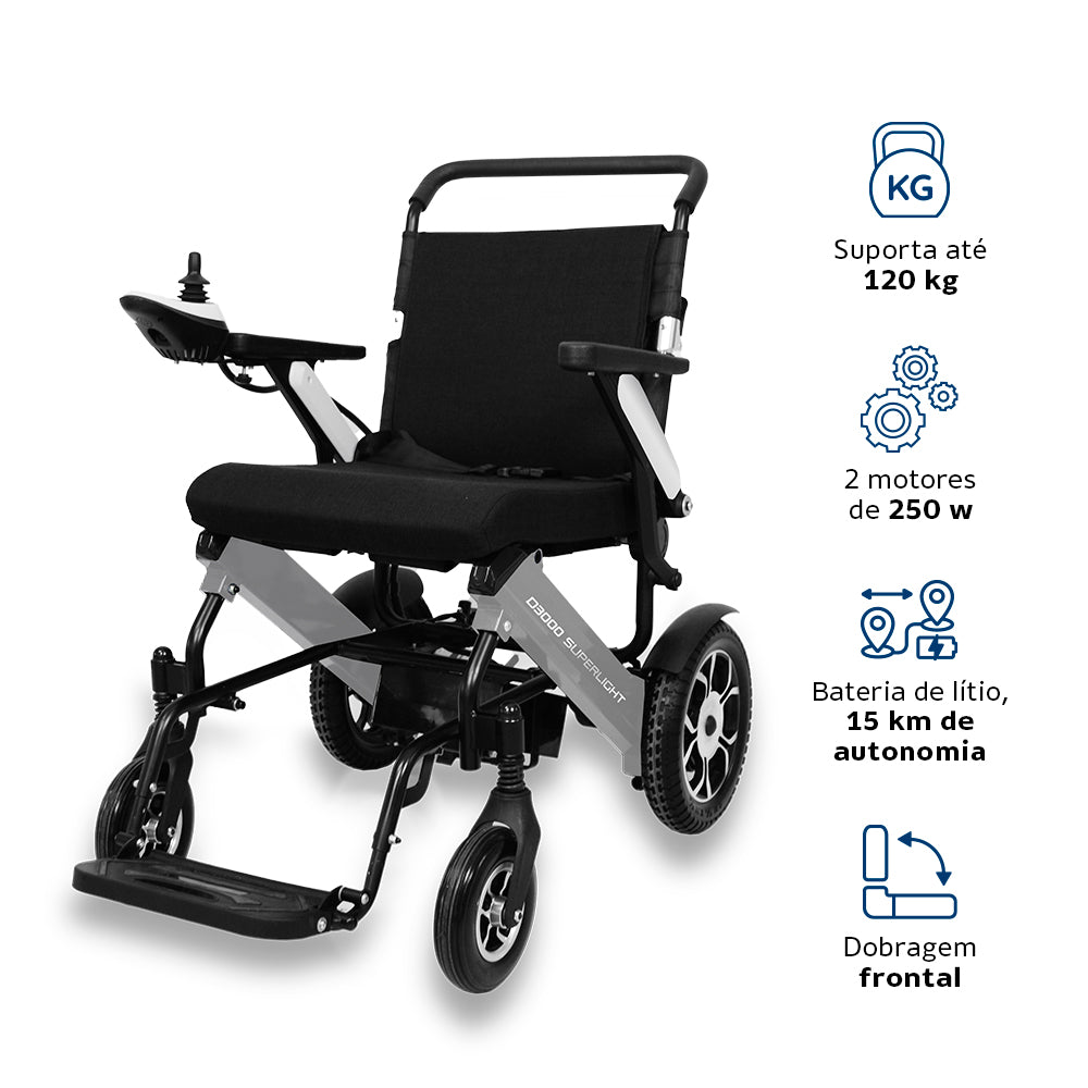 Cadeira de Rodas Motorizada D3000 Super Light - Dellamed