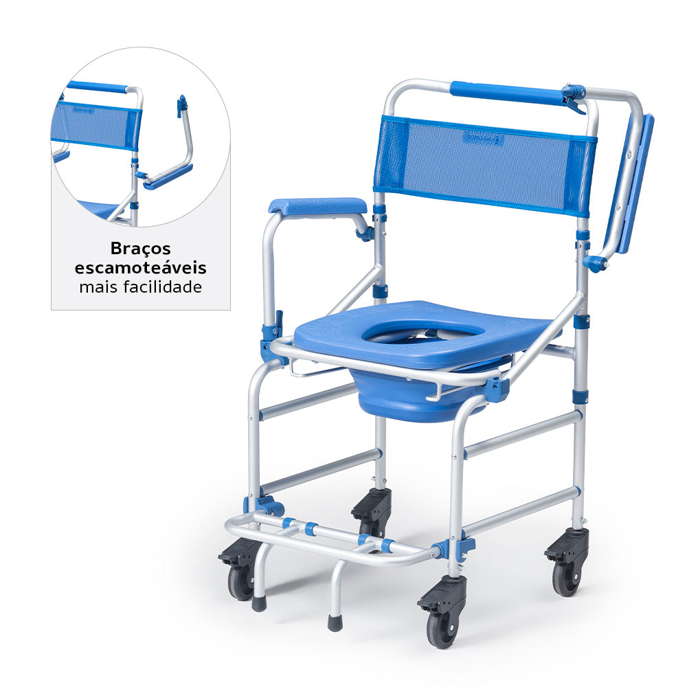 Cadeira de Banho D55 Ultraleve Alumínio 40cm - Dellamed