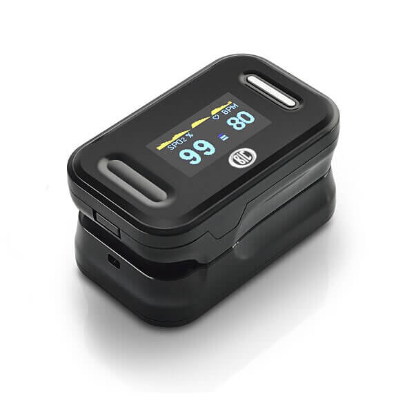 Oxímetro de Pulso Portátil de Dedo YK 80D Preto Bic