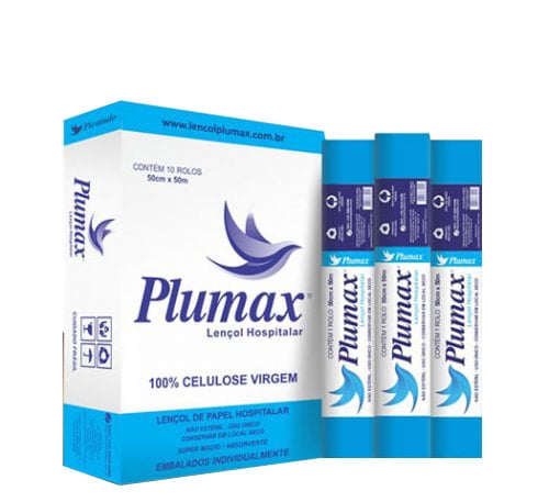 Papel Lençol Extra Branco 50x50cm Plumax