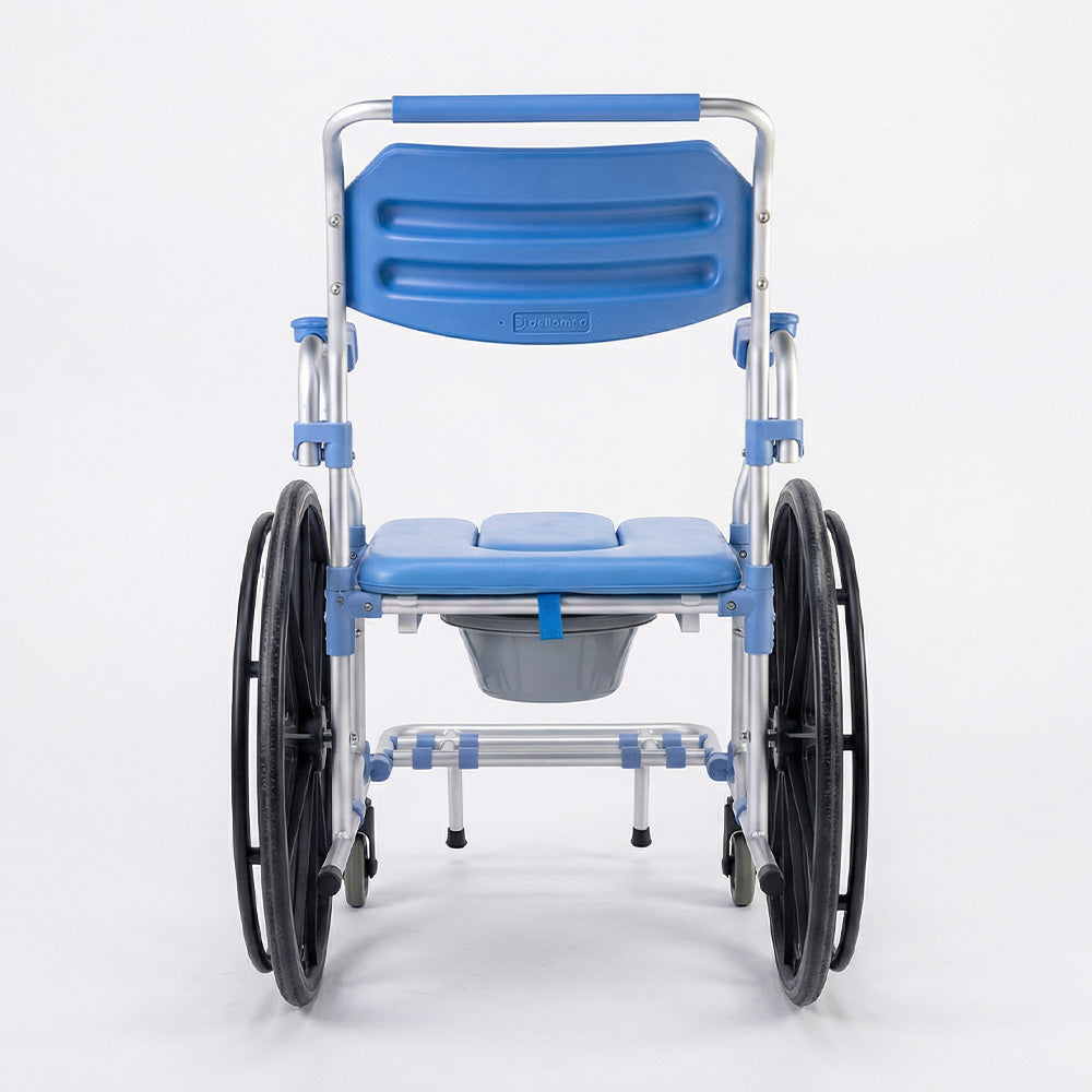 Cadeira de Banho D65 Desmontável em Alumínio até 150kg Assento 44cm - Dellamed