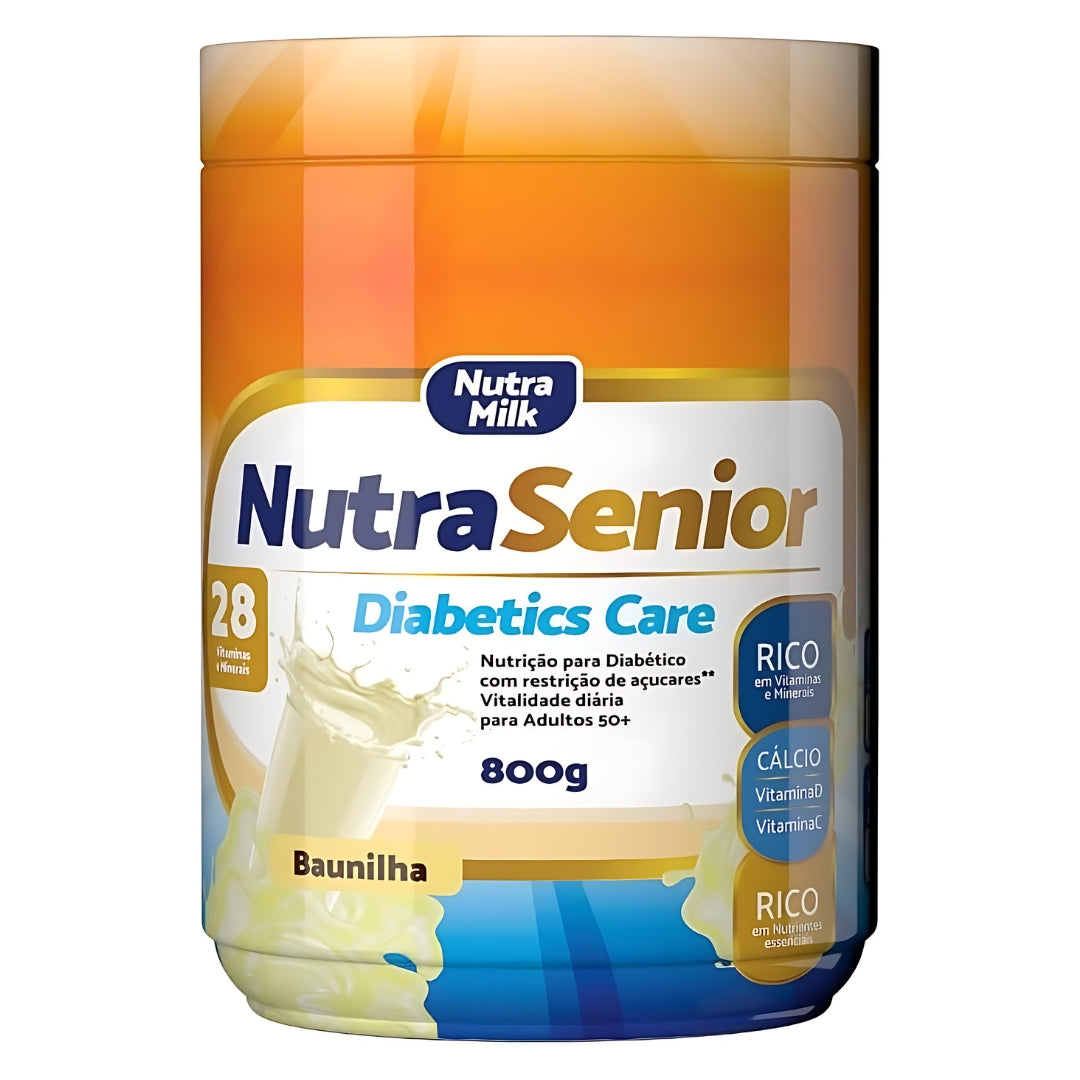 Nutra Senior Adulto 50+ Diabetics Care Zero Açucar 800g  + E-book