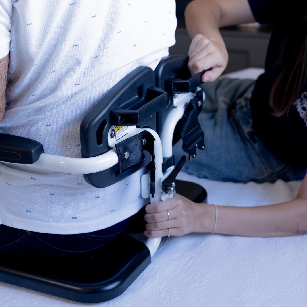 Cadeira de Transferência e Apoio para Acamados Higiênica para Idoso - Supermedy