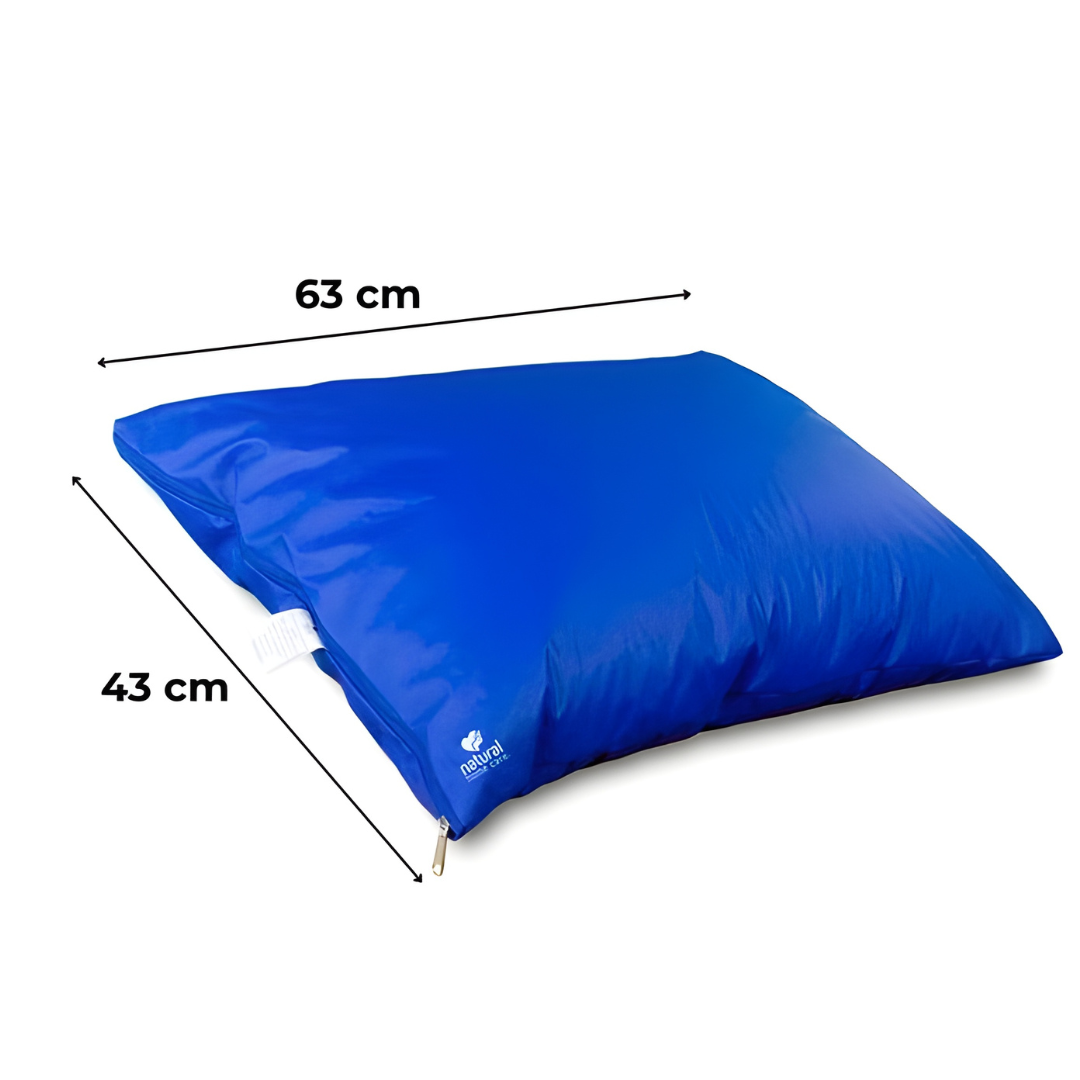 Travesseiro Hospitalar Impermeável 63x43cm - Natural Home Care – Antialérgico, Antibacteriano e Lavável