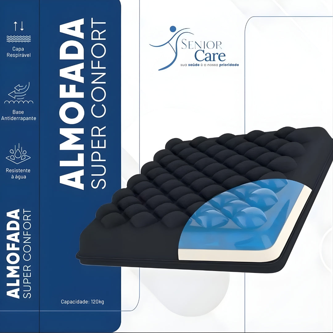 Almofada Anatomica Quadrada em Gel Supercomfort - Supermedy