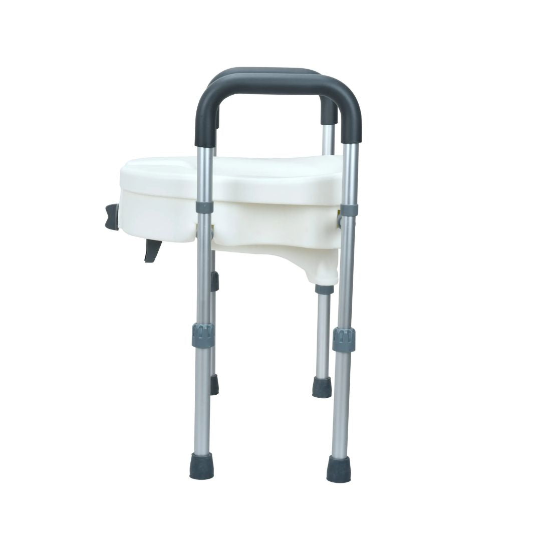 Assento Sanitário Elevado com Barra de Apoio Lateral Pro18 - Health Clean